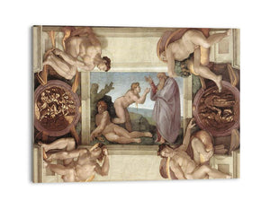 Creation of Eve (with ignudi and medallions) By Michelangelo Buonarroti