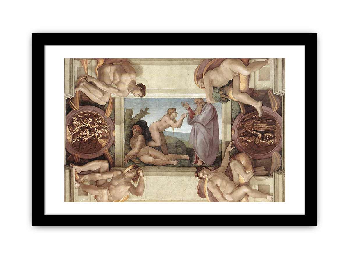 Creation of Eve (with ignudi and medallions) By Michelangelo Buonarroti
