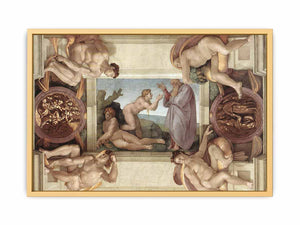 Creation of Eve (with ignudi and medallions) By Michelangelo Buonarroti