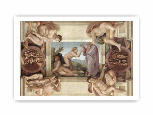 Creation of Eve (with ignudi and medallions) By Michelangelo Buonarroti