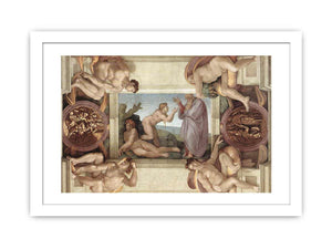 Creation of Eve (with ignudi and medallions) By Michelangelo Buonarroti