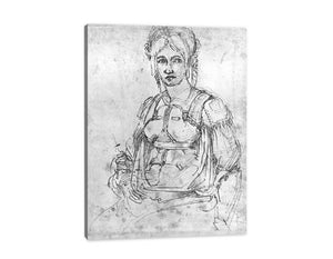 Portrait of Vittoria Colonna By Michelangelo Buonarroti