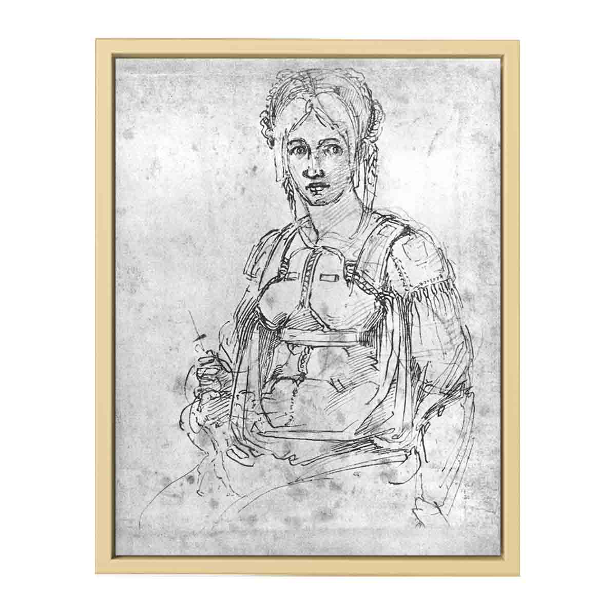 Portrait of Vittoria Colonna By Michelangelo Buonarroti
