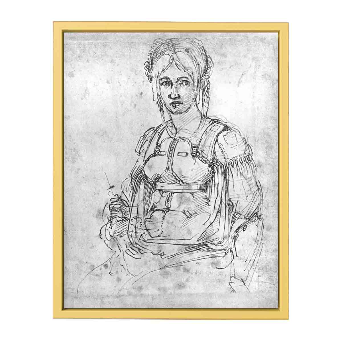 Portrait of Vittoria Colonna By Michelangelo Buonarroti
