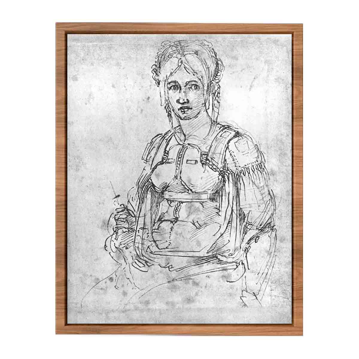 Portrait of Vittoria Colonna By Michelangelo Buonarroti
