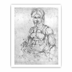 Portrait of Vittoria Colonna By Michelangelo Buonarroti