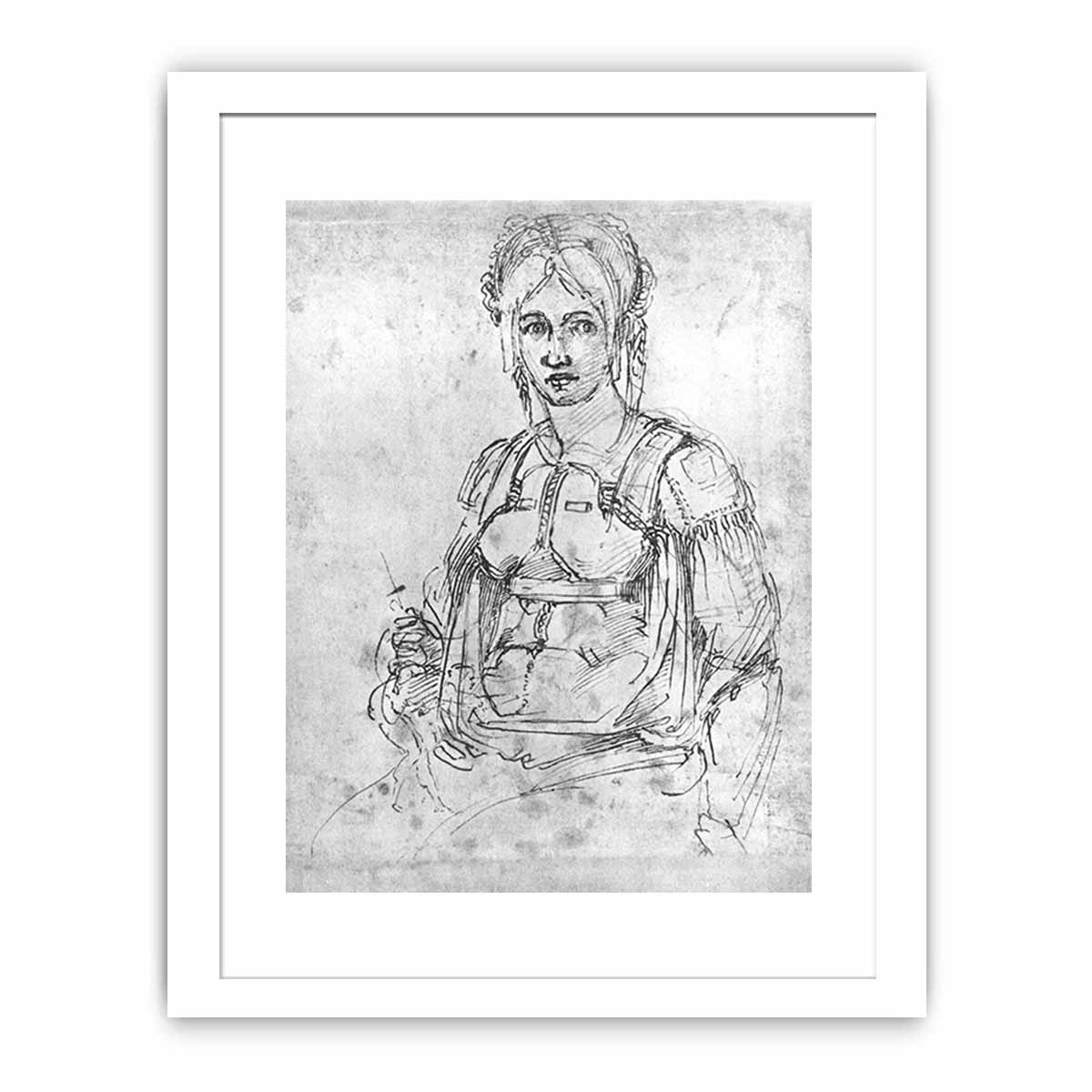 Portrait of Vittoria Colonna By Michelangelo Buonarroti