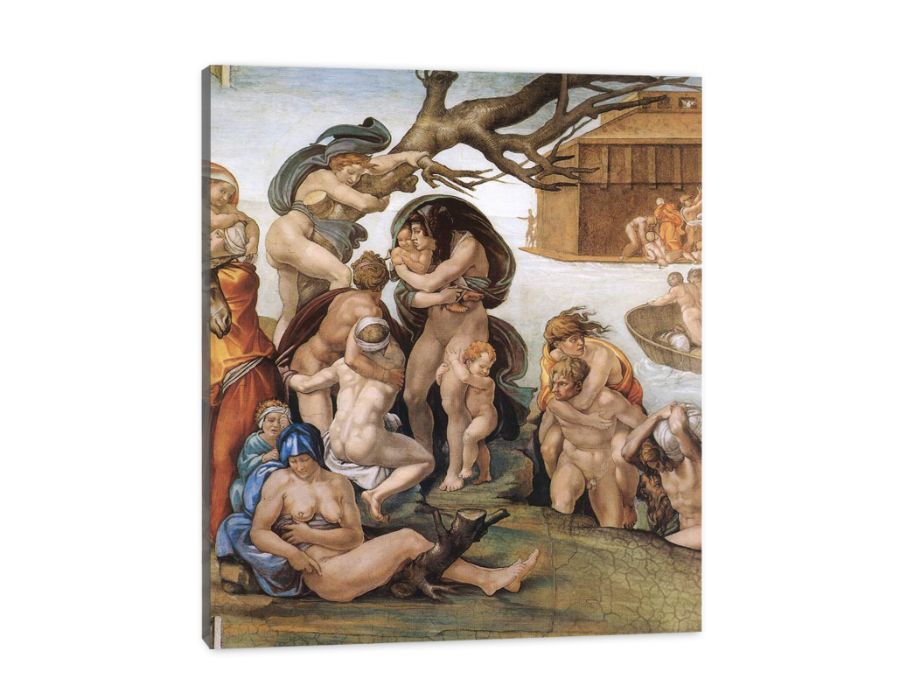 The Deluge (detail) By Michelangelo Buonarroti