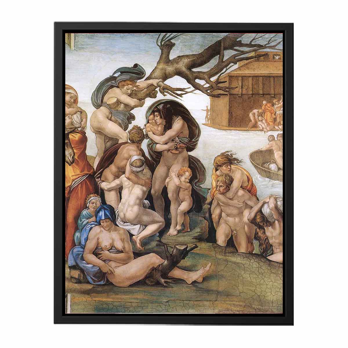 The Deluge (detail) By Michelangelo Buonarroti