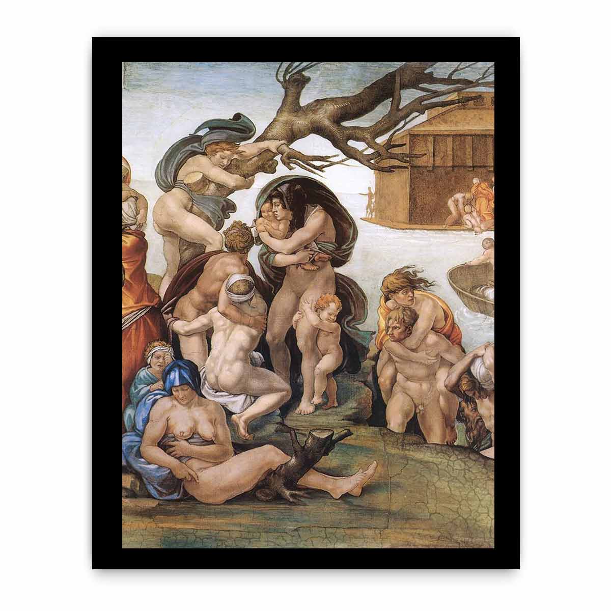 The Deluge (detail) By Michelangelo Buonarroti