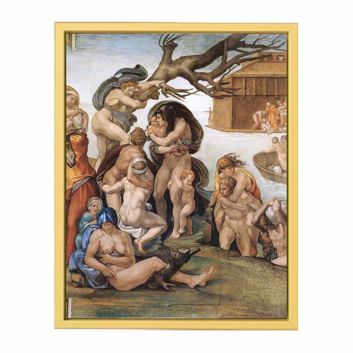 The Deluge (detail) By Michelangelo Buonarroti