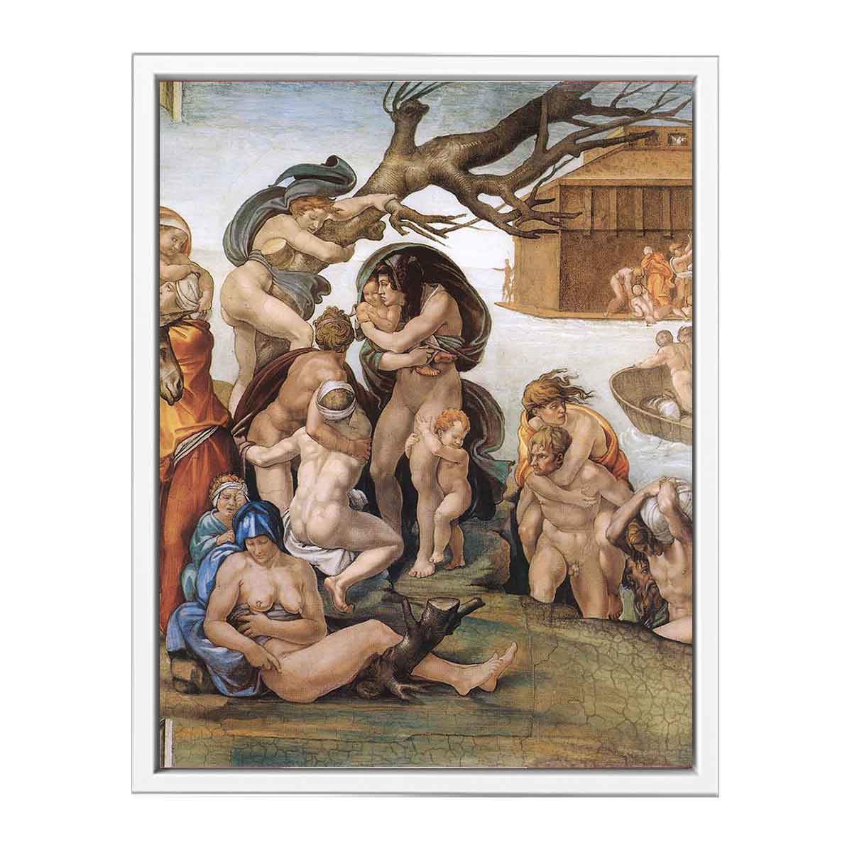The Deluge (detail) By Michelangelo Buonarroti