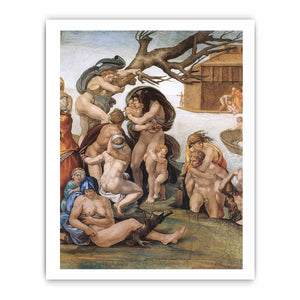 The Deluge (detail) By Michelangelo Buonarroti