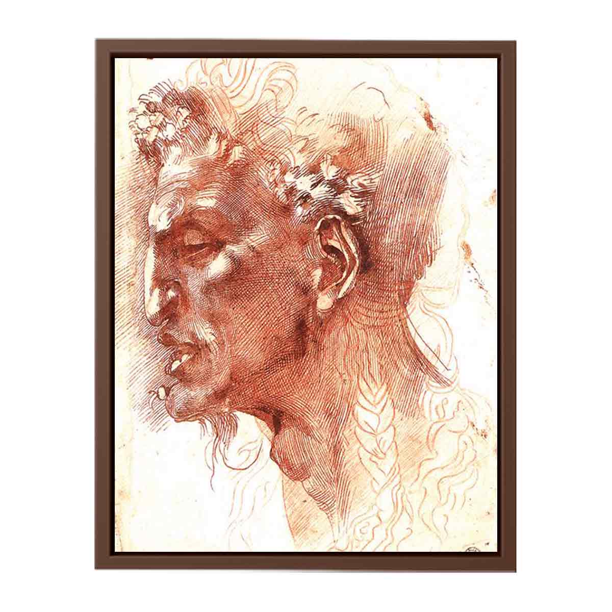 Satyr's Head By Michelangelo Buonarroti