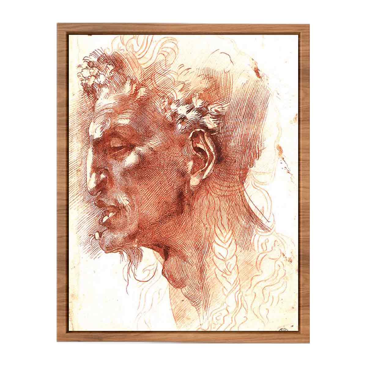 Satyr's Head By Michelangelo Buonarroti