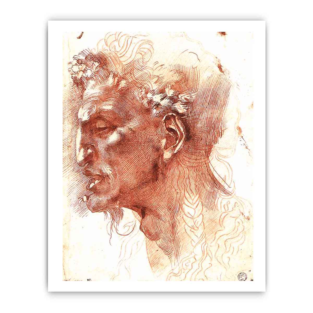Satyr's Head By Michelangelo Buonarroti