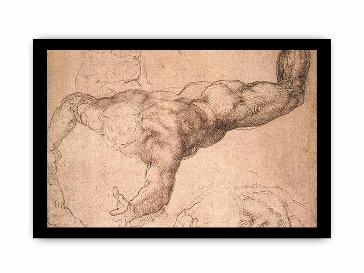 Male Figure By Michelangelo Buonarroti