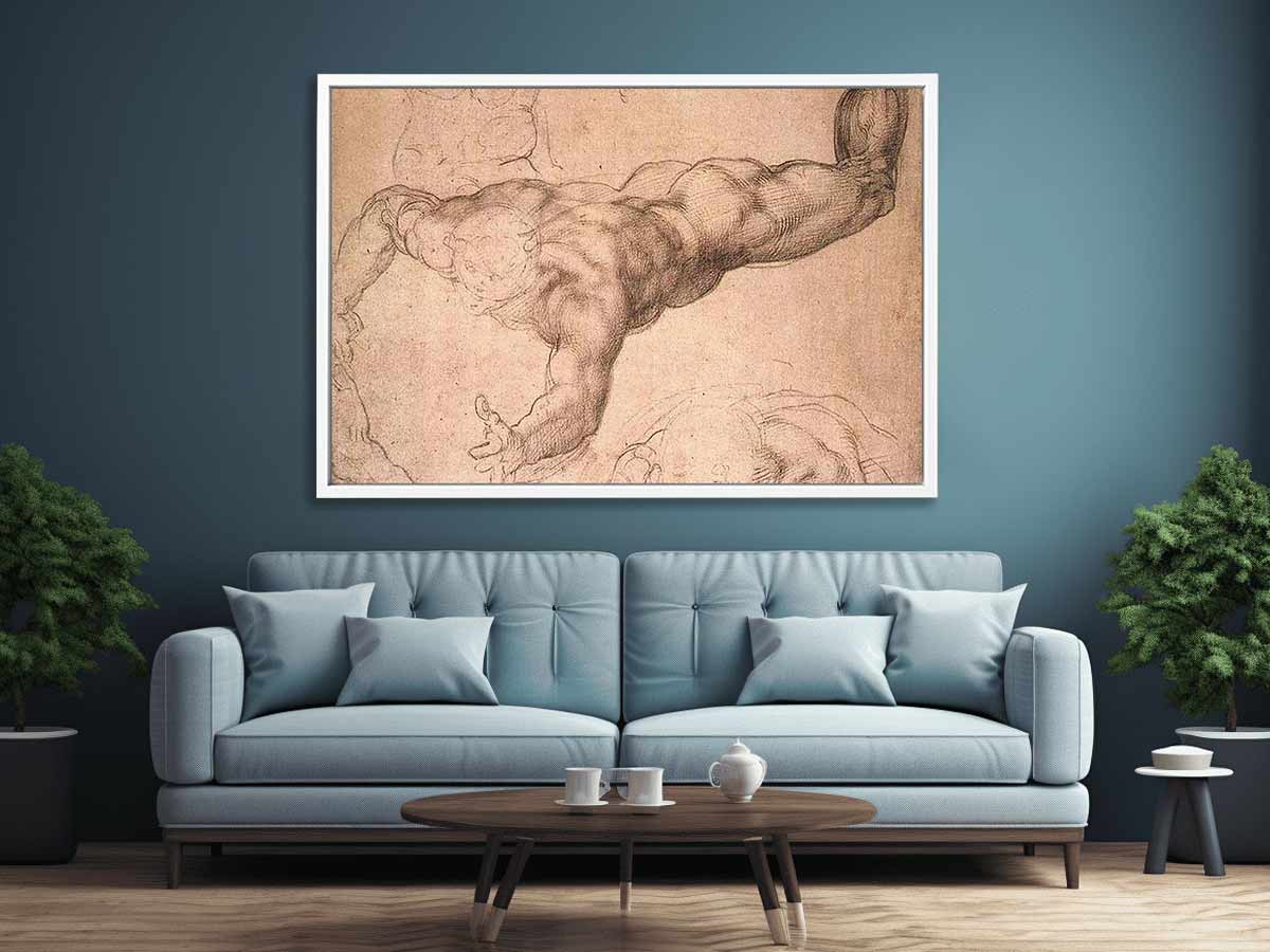 Male Figure By Michelangelo Buonarroti