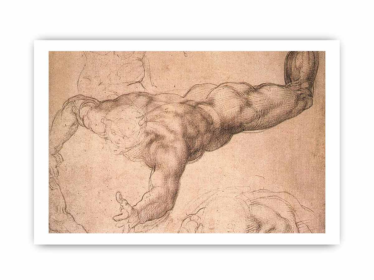 Male Figure By Michelangelo Buonarroti