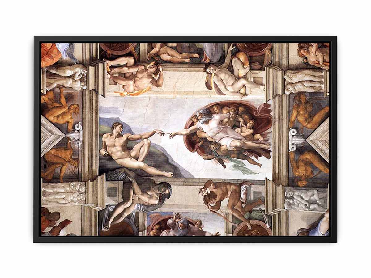 The ceiling (detail):The Creation of Adam By Michelangelo Buonarroti
