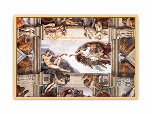 The ceiling (detail):The Creation of Adam By Michelangelo Buonarroti