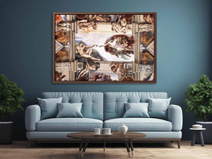 The ceiling (detail):The Creation of Adam By Michelangelo Buonarroti