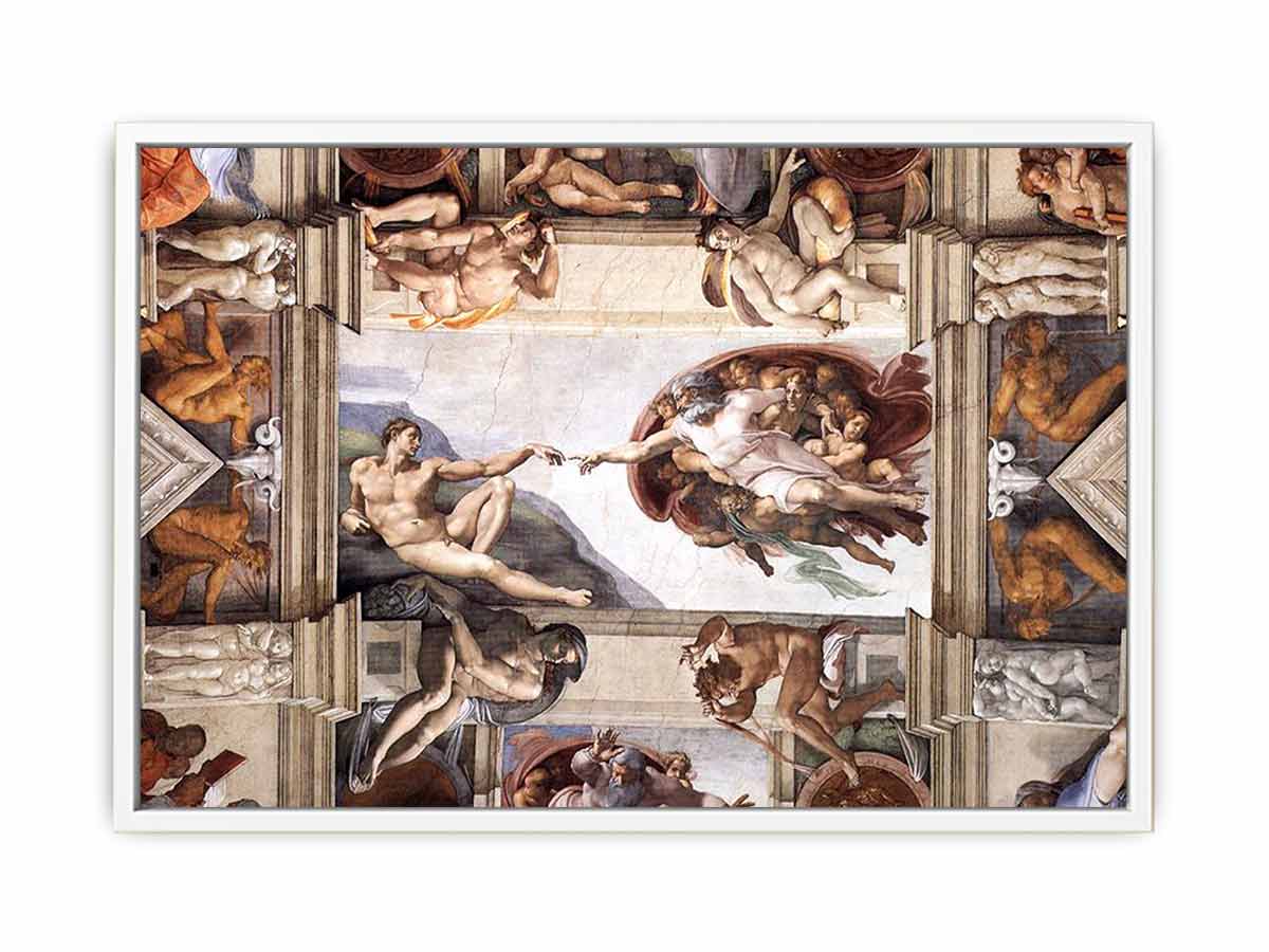 The ceiling (detail):The Creation of Adam By Michelangelo Buonarroti