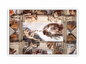 The ceiling (detail):The Creation of Adam By Michelangelo Buonarroti