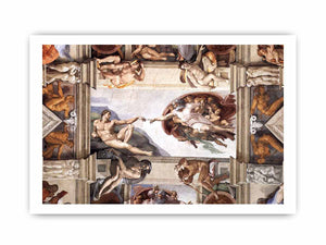 The ceiling (detail):The Creation of Adam By Michelangelo Buonarroti