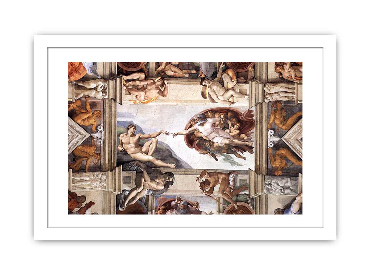 The ceiling (detail):The Creation of Adam By Michelangelo Buonarroti