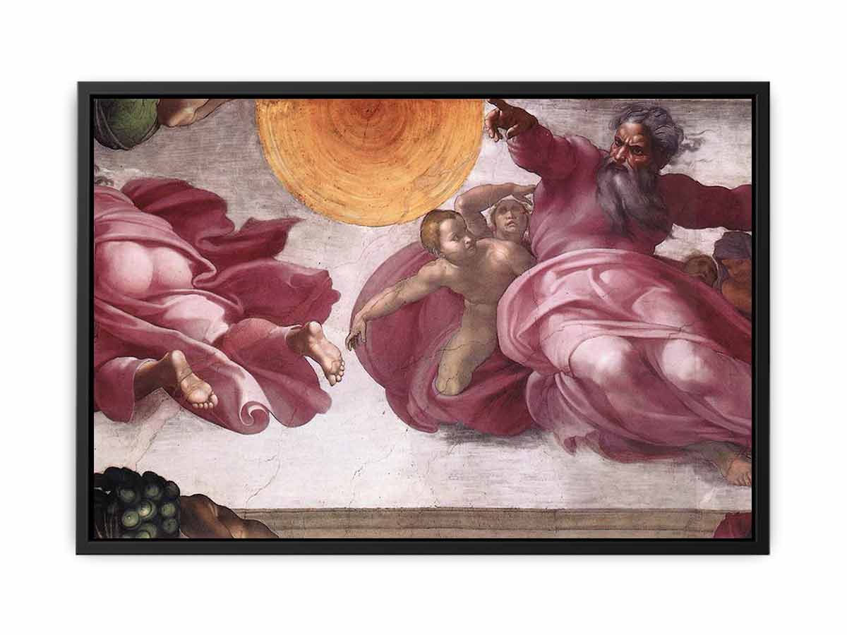 Creation of the Sun, Moon, and Plants By Michelangelo Buonarroti