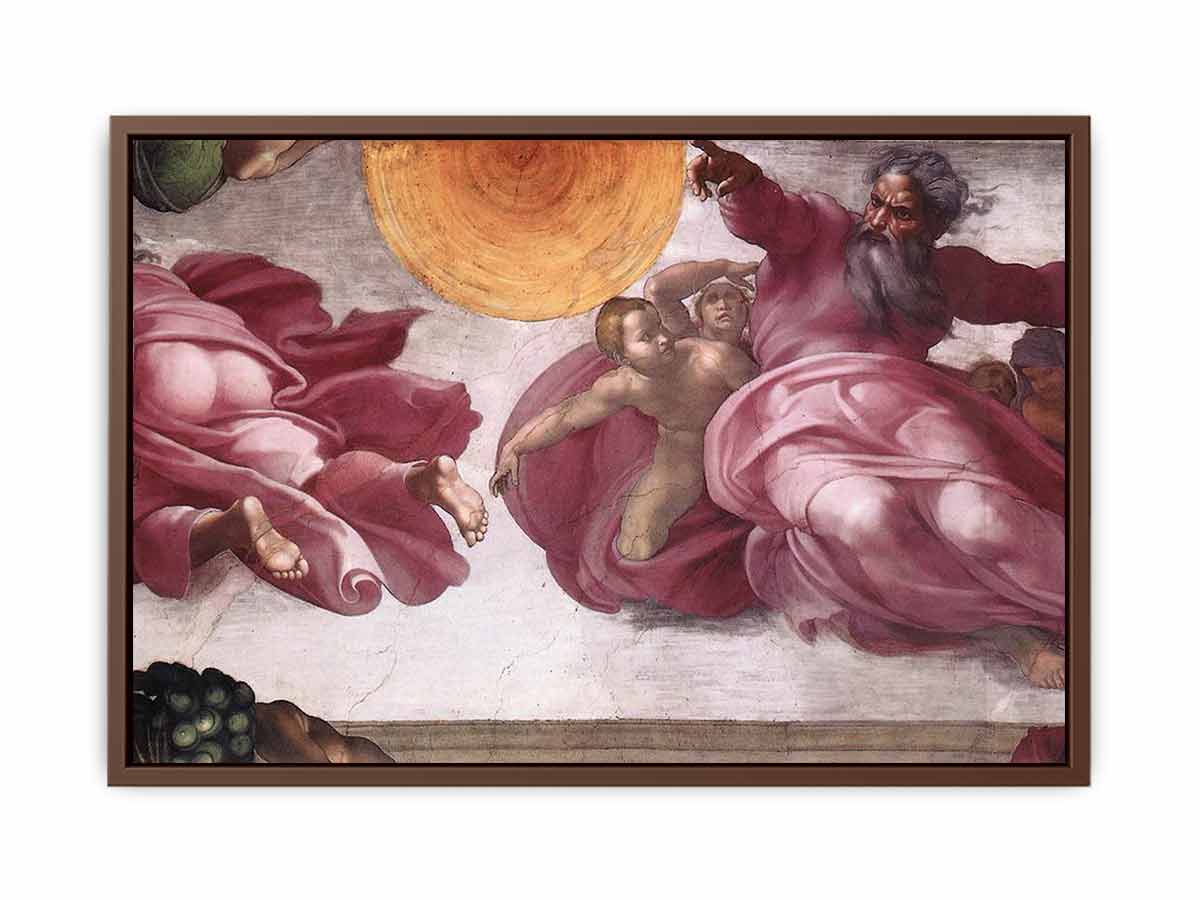 Creation of the Sun, Moon, and Plants By Michelangelo Buonarroti