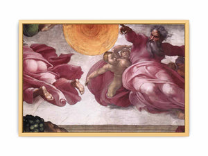 Creation of the Sun, Moon, and Plants By Michelangelo Buonarroti