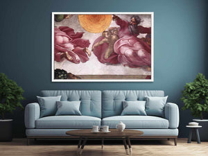 Creation of the Sun, Moon, and Plants By Michelangelo Buonarroti