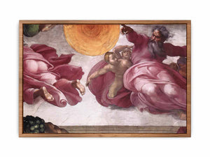Creation of the Sun, Moon, and Plants By Michelangelo Buonarroti