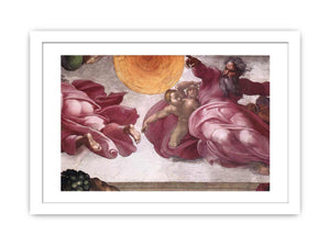 Creation of the Sun, Moon, and Plants By Michelangelo Buonarroti