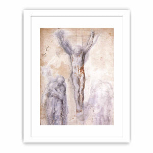 Christ Crucified between the Virgin and Nicodemus c. 1552-54 By Michelangelo Buonarroti