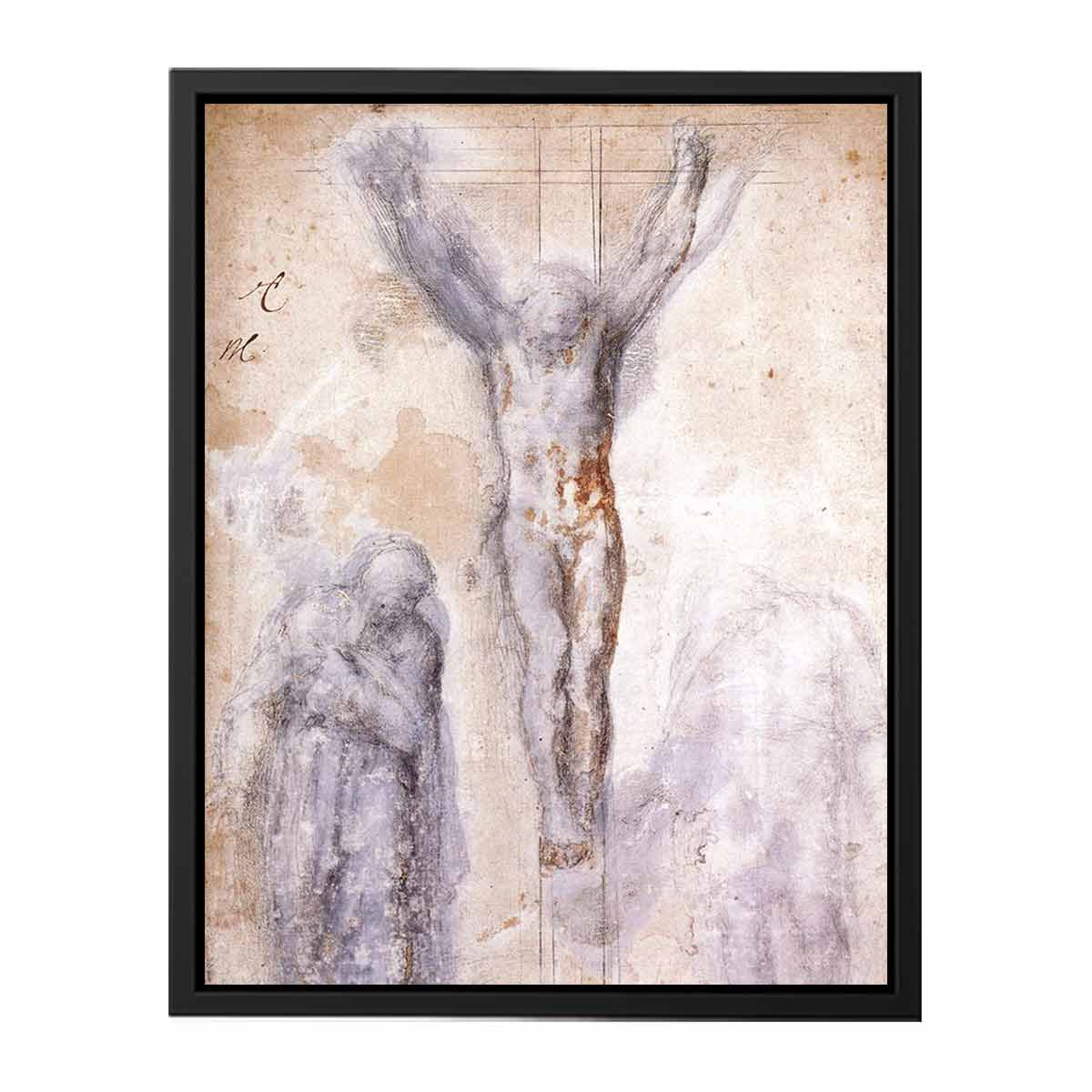 Christ Crucified between the Virgin and Nicodemus c. 1552-54 By Michelangelo Buonarroti
