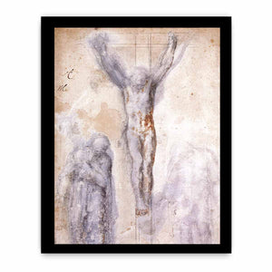 Christ Crucified between the Virgin and Nicodemus c. 1552-54 By Michelangelo Buonarroti