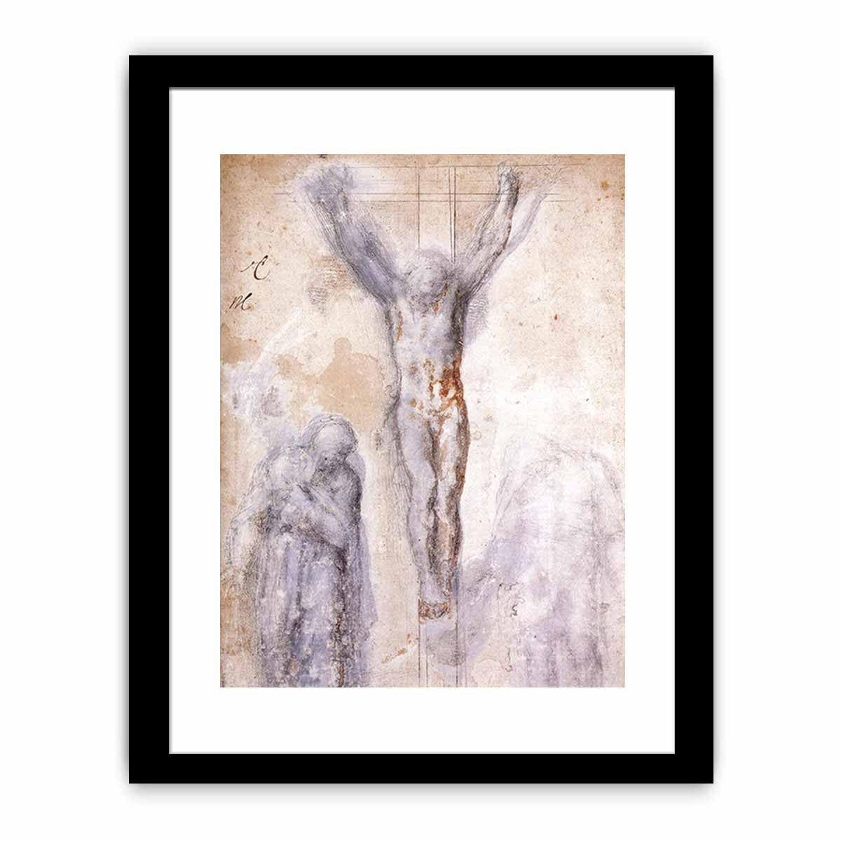 Christ Crucified between the Virgin and Nicodemus c. 1552-54 By Michelangelo Buonarroti