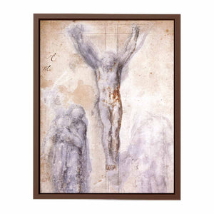Christ Crucified between the Virgin and Nicodemus c. 1552-54 By Michelangelo Buonarroti