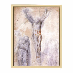 Christ Crucified between the Virgin and Nicodemus c. 1552-54 By Michelangelo Buonarroti