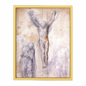 Christ Crucified between the Virgin and Nicodemus c. 1552-54 By Michelangelo Buonarroti