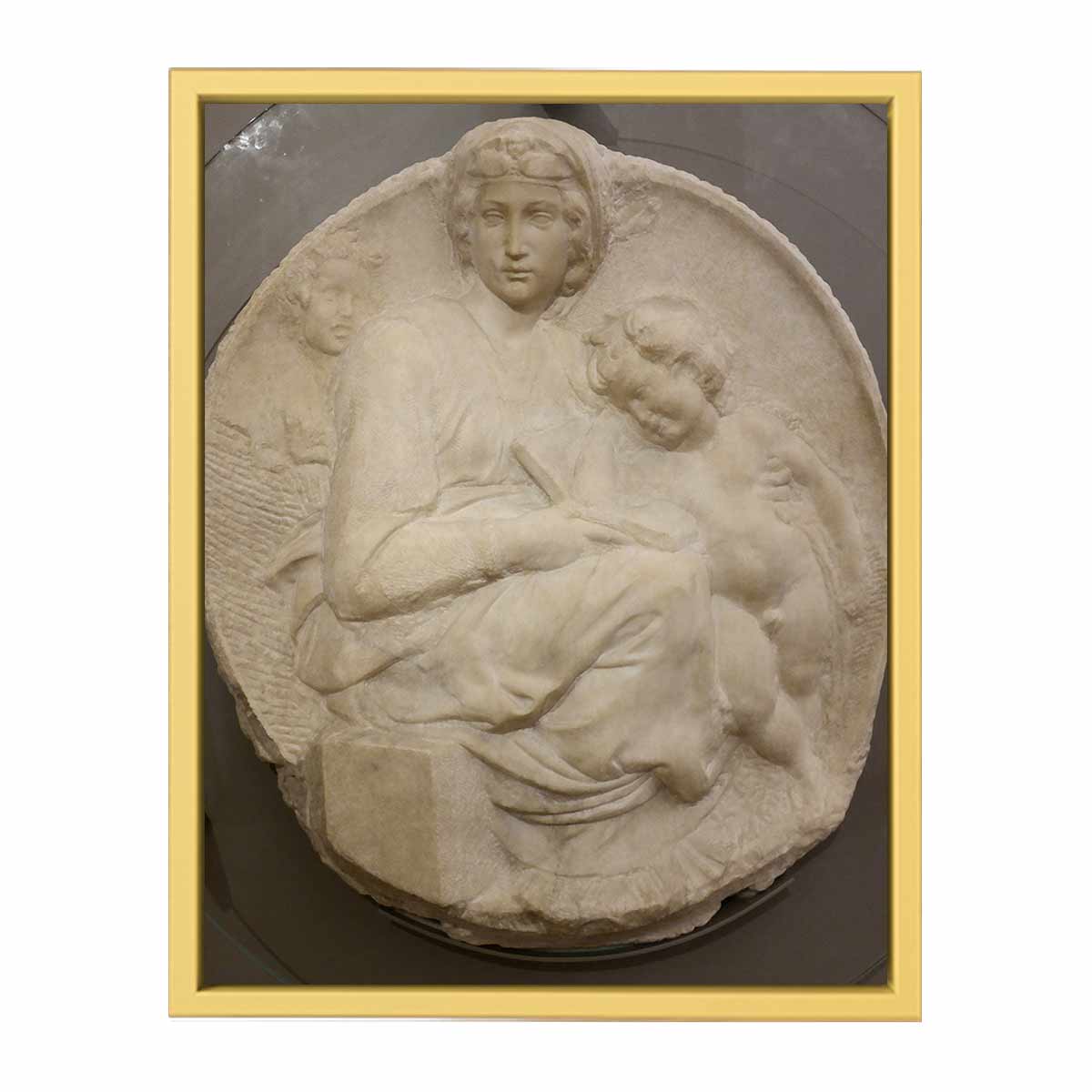 Madonna (Tondo Pitti) By Michelangelo Buonarroti