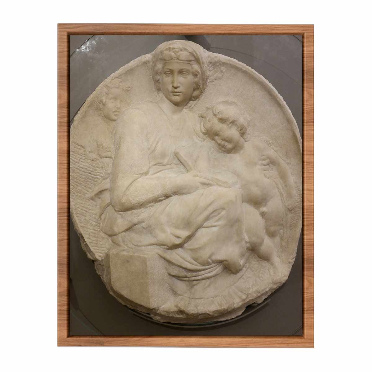 Madonna (Tondo Pitti) By Michelangelo Buonarroti