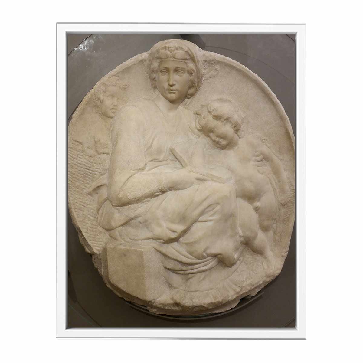 Madonna (Tondo Pitti) By Michelangelo Buonarroti