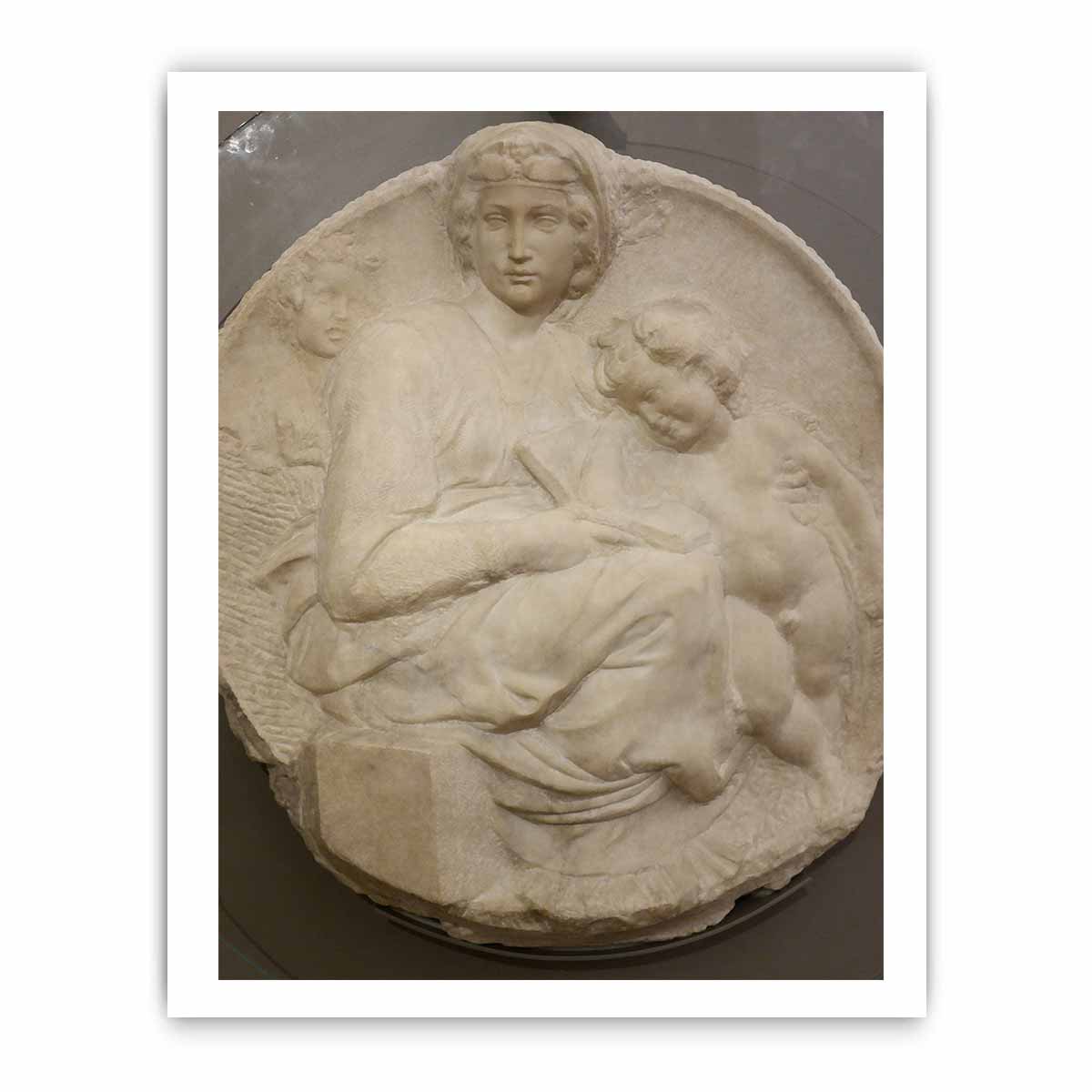 Madonna (Tondo Pitti) By Michelangelo Buonarroti