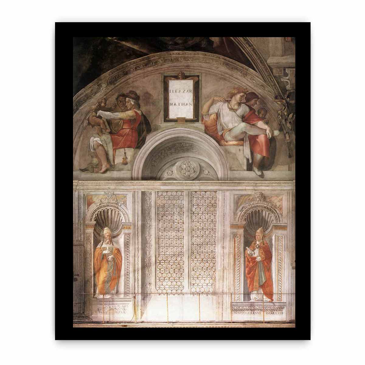 Lunette and Popes By Michelangelo Buonarroti