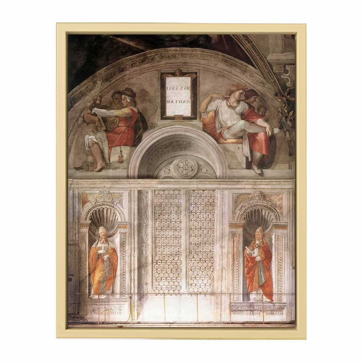 Lunette and Popes By Michelangelo Buonarroti