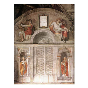 Lunette and Popes By Michelangelo Buonarroti